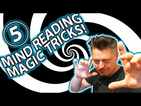 TOP 5 MIND READING Magic Trick Tutorials! (I&#039;m going to read your mind!)