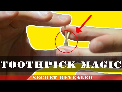 Magic tricks - The penetrating toothpick trick revealed