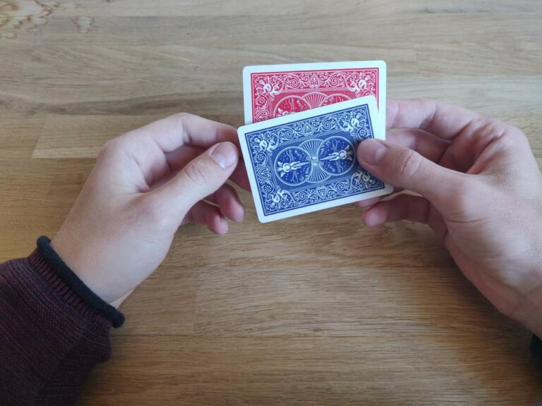 The Snap Change card trick Easy tutorial with images